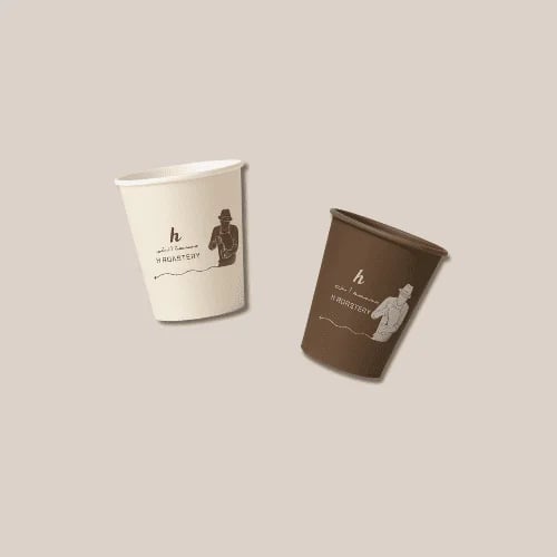 اكواب ورقيه مقاس 7Oz مع غطاء