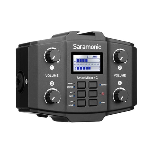 Saramonic SmartMixer 4C 4-channel Microphone Mixer...