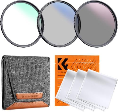 K&F Concept 77MM Keen Slim Blue Coated, MCUV+CPL+N...