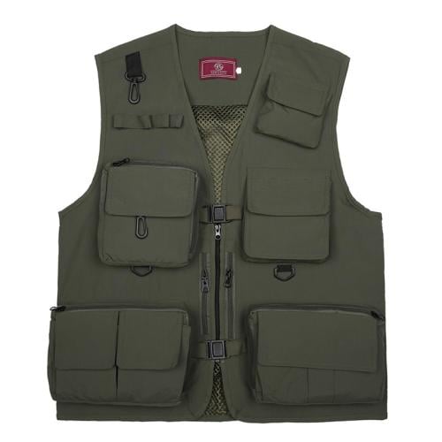 MJ172 Green Color Vest - 2XL (2XL سترة لون أخضر مق...