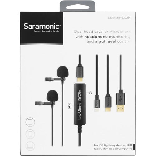 Saramonic LavMicro+DC2M Dual Microphone for iOS, A...