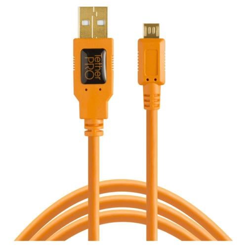 TetherPro USB 2.0 A Male to Micro-B 5-pin 15 (4.6m...