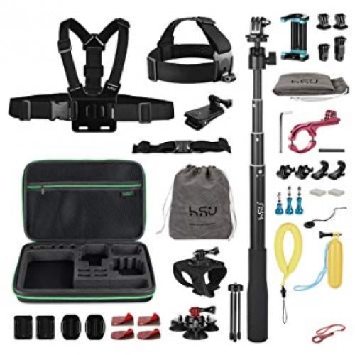 HSU 50-in-1 Accessories Kit for Action Camera