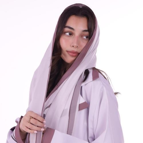 طرحة مطبوعة بتصميم ناعم - كود #403