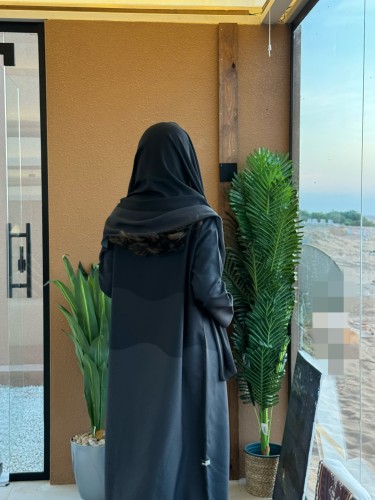 عباية بتدرجات اللون الرمادي - كود #203