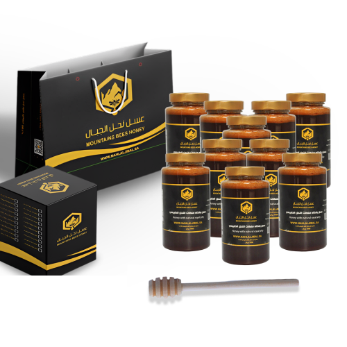 عسل سدر جبلي بغذاء ملكات النحل الطبيعي 10 كيلو