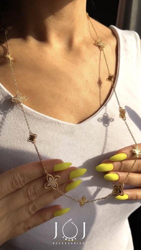 طقم محاكى لماركة روبرتوكوين مطلي بالذهب مكون من سل...