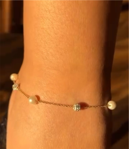 خلخال Pearl Shine – لمعة اللؤلؤ والزركون .