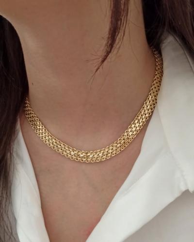 عقد محاكى للذهب