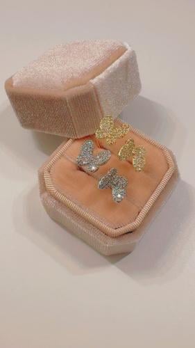 خاتم الفراشه مطلي ذهب