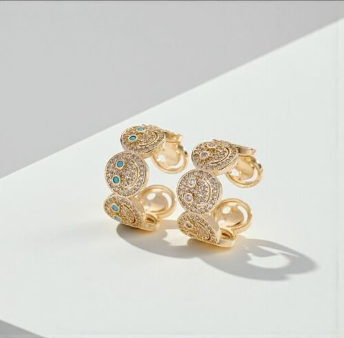 خاتم سمايل مطلي ذهب .