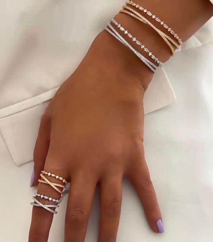 طقم إسوارة مع خاتم دقة ذهب