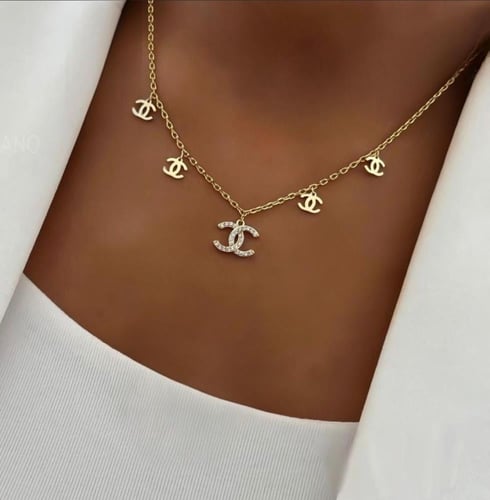 شوكر ناعم مطلي ذهب متوفر ذهبي وفضي