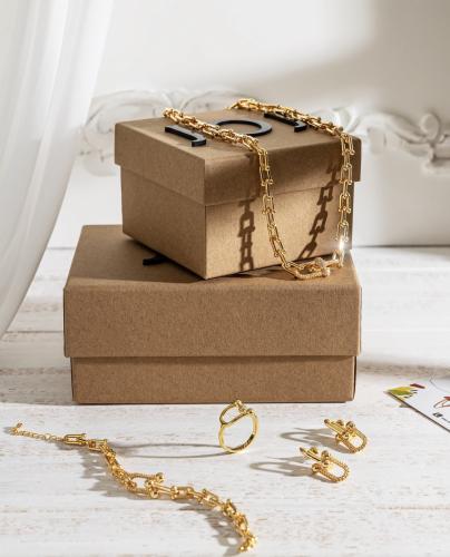 طقم ماستر كوالتي لماركة تيفاني مطلي بماء الذهب JR1...