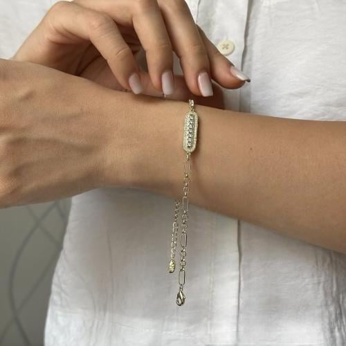 إسوارة التنس الجديدة مطلية ذهب