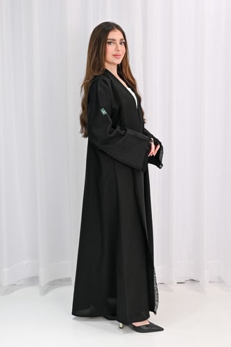 عباية كريب بفصوص على الاكمام