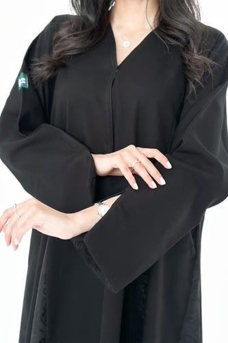 عباية كريب كلوش مع جكار