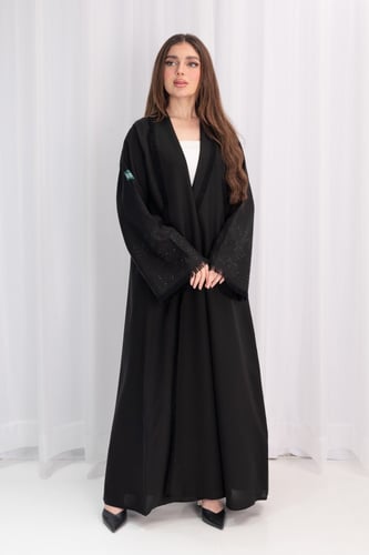 عباية كريب بفصوص على الاكمام