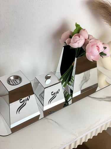 طقم المبخرة وبكس الورد ا أنيق