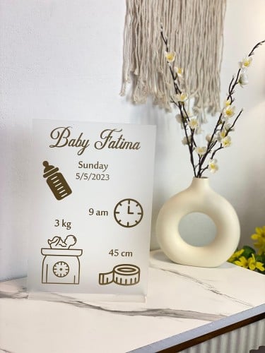 لوح معلومات البيبي ا مستطيل