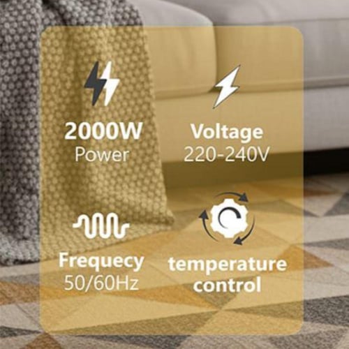 دفاية هواء عمودية 2000 واط بتصميم عصري