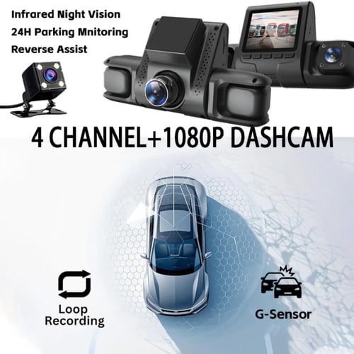 داش كام 4 كاميرات بدقة 1080P بشاشة عرض