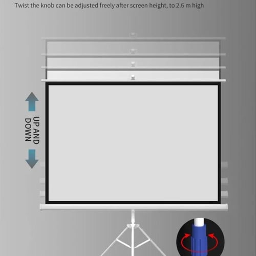 ستارة بروجكتر شاشة عرض 100 بوصة مع استاند ثلاثي مق...