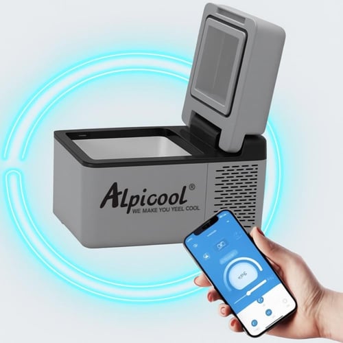 ثلاجة البيكول Alpicool مقاس 12 لتر للسيارة والرحلا...