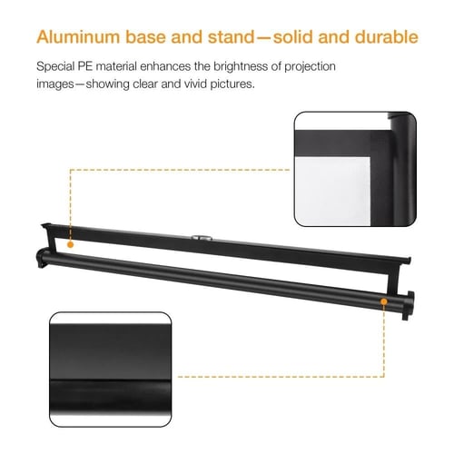ستارة بروجكتر شاشة عرض هيدروليكية قابلة للطي 100X...