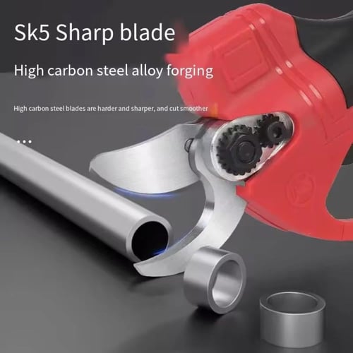 مقص كهربائي ببطارية لقص فروع الاشجار