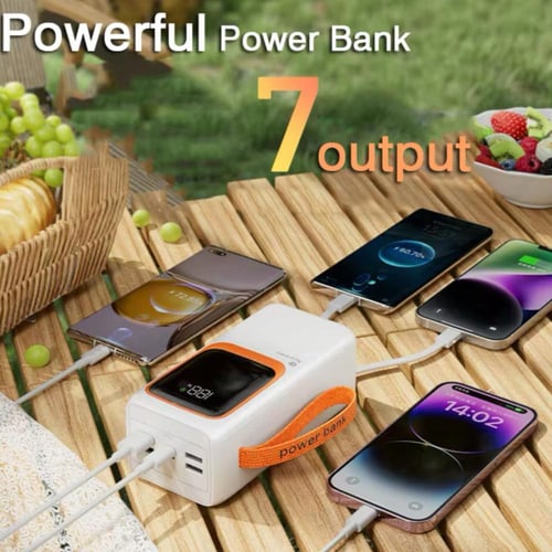 بطارية باور بانك 50،000 بشاشة وشحن سريع بقوة 22.5W