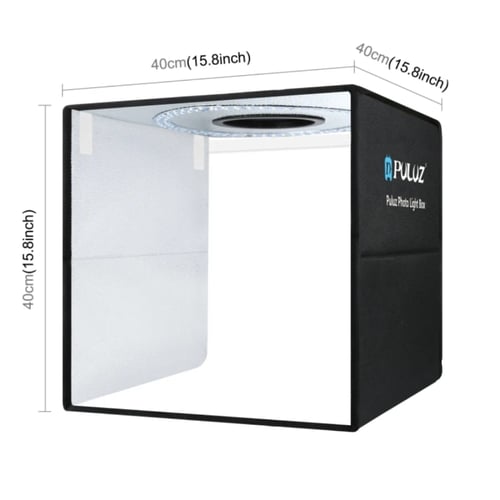 صندوق تصوير احترافي بإضاءة LED وخلفيات متعددة – Pu...