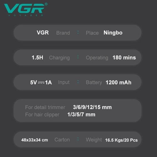 مكينة حلاقة مع مجموعة 8 في 1 للوجه والشعر والجسم V...