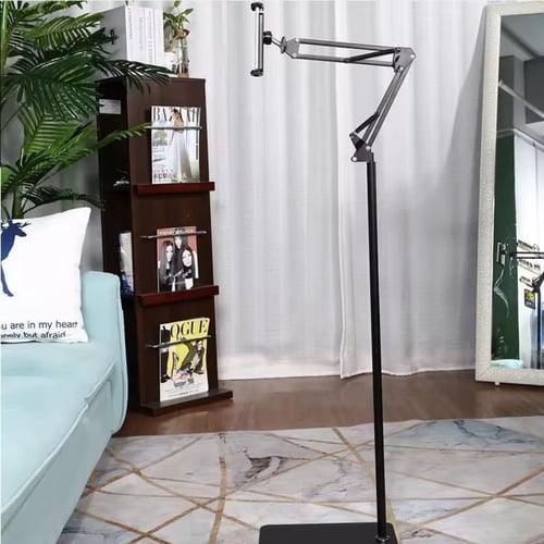 استاتد حامل أرضي قابل للتعديل للجوال والتابلت والا...