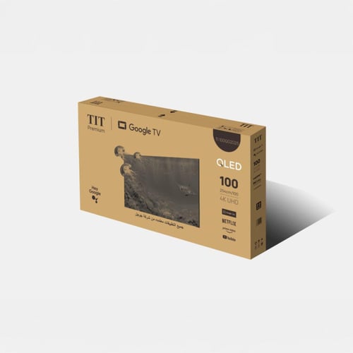 تي اي تي شاشة سمارت 100 بوصة - QLED - 4K UHD - بنظ...