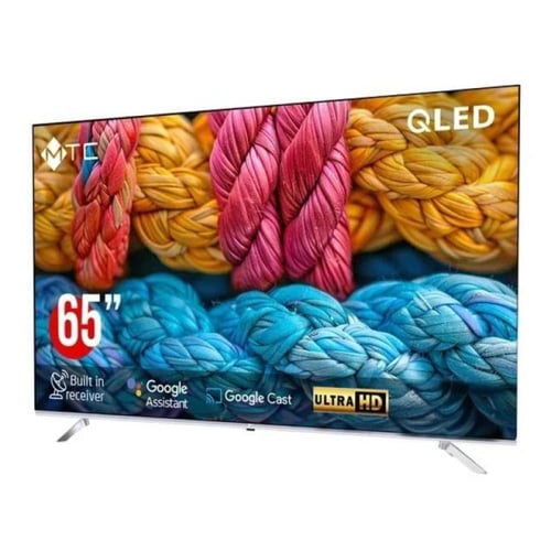 ام تي سي شاشة سمارت QLED مقاس 65 بوصة - 4K UHD - ن...