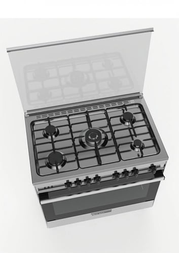 جليم غاز فرن غاز 5 عيون - 60×90 سم - أمان كامل مع...