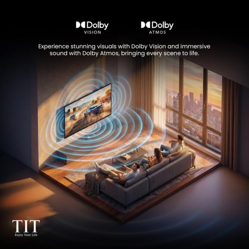 تي اي تي شاشة سمارت 43 بوصة 4K بنظام أندرويد 14 Go...