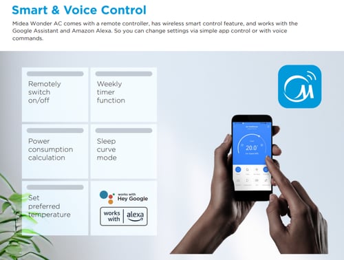 ميديا مكيف شباك 18000 حار بارد - انفرتر - أبيض - W...