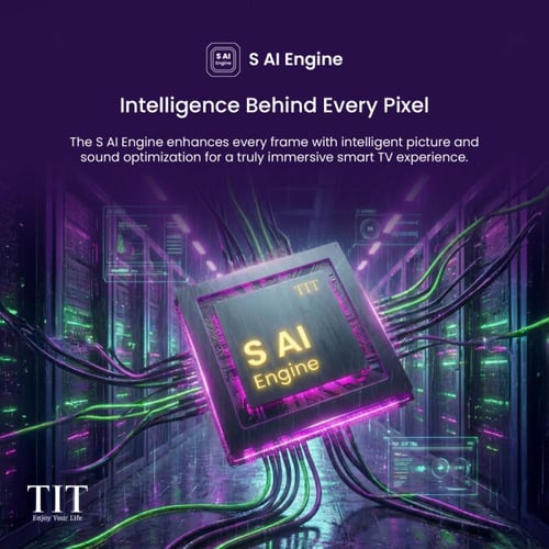 تي اي تي شاشة سمارت 55 بوصة - QLED - 4K UHD - بنظا...