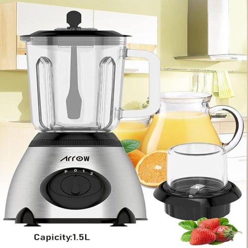 ارو خلاط زجاجى من الستانلس ستيل 1.5 ليتر - 400 واط...