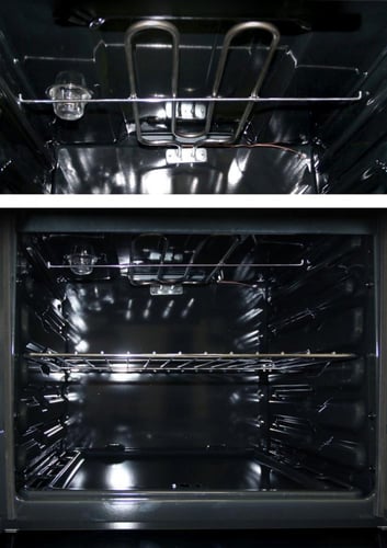 فرن كهربائي جليم غاز 60x60 سم 4 عيون كهرباء - ستيل...