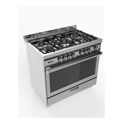 جليم غاز فرن غاز 5 شعلات 60x100 سم مع مقلاة هوائـي...