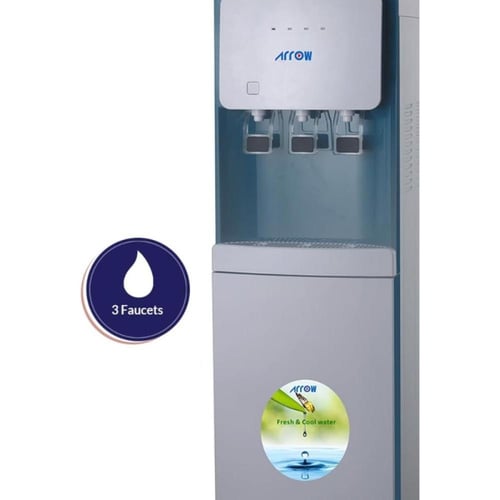 موزع مياه ارو تحميل سفلي أزرق وبارد 3 صنابير أزرق...