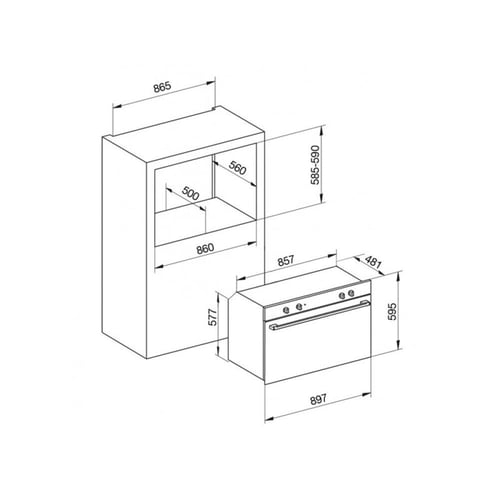 جليم فرن بلت ان كهرباء 9 وظائف - 114 ليتر - 89.7 س...
