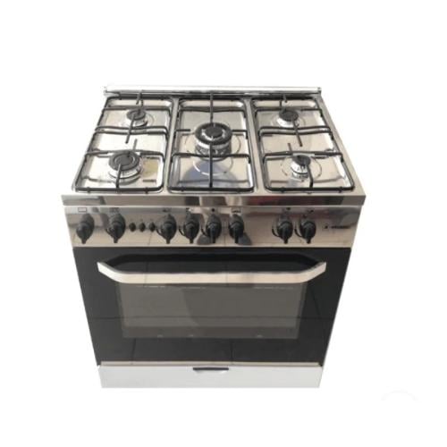 ارنداس فرن غاز 5 عيون - 55x80 سم - فضي - EC855SFM