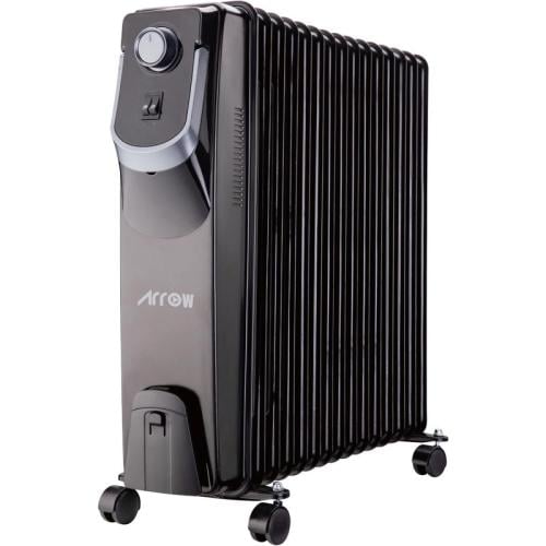 ارو دفاية زيت كهربائية 2500 واط - 15 ريشة - أسود -...