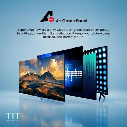 تي اي تي شاشة سمارت 43 بوصة 4K بنظام أندرويد 14 Go...