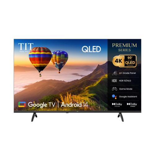 تي اي تي شاشة 60 بوصة QLED Google TV بدقة 4K UHD م...