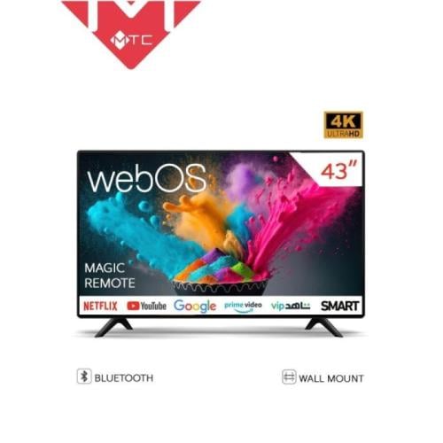 ام تي سي شاشة تلفزيون 43 بوصة - سمارت WebOS بدقة F...